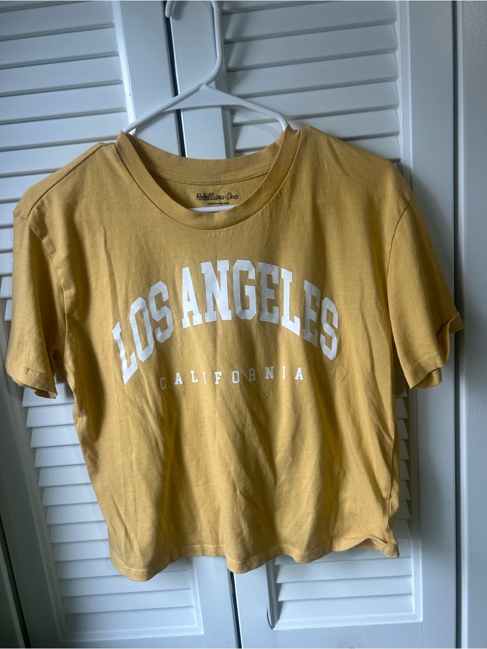 Rebellious One Mustard Yellow Graphic Tee